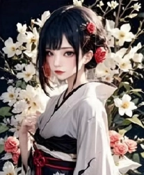 Diamantschilderen Meisje in kimono