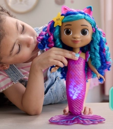 Interactieve zeemeerminpop Gabby met licht en geluiden