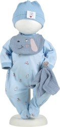 Kleding voor babypop Llorens New Born 40–42 cm met kussentje - 4 stuks