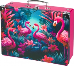Opvouwbare schoolkoffer Flamingo’s