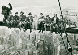 SCHMIDT Puzzel Lunchtijd, parodie op beroemde foto, 1000 stukjes