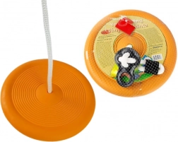 Ronde schotelschommel voor kinderen, oranje