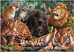 Puzzel Wilde katten 500 stukjes