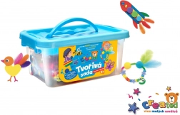 creatieve set in een plastic box 26 × 12 cm