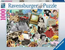 Puzzel 1000 stukjes jaren 50 Ravensburger