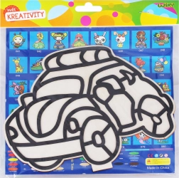 Creatieve set voor kinderen – houten afbeelding met parelkleiklei