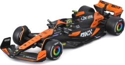 metalen model bburago 1:43 mclaren mcl38 2024 #4 lando norris met coureur in presentatiebox