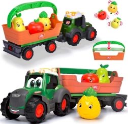 Interactieve Fendt-tractor met afneembare aanhanger en fruit