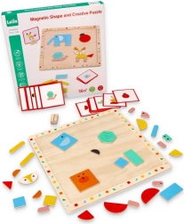 Magnetische puzzel met vormen