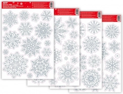 Kerst raamfolie met glitter 20x30cm