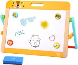 Tooky Toy Magnetisch en Krijt Kinderbord 2-in-1