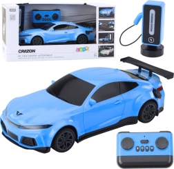 Elektrische RC-raceauto met laadstation – blauw