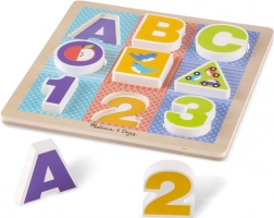 Houten puzzel ABC-123 voor kleine kinderen