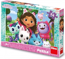Puzzel Gabby's Dollhouse in de tuin 24 stukjes
