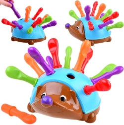 Educatieve egel met gekleurde stekels voor fijne motoriek