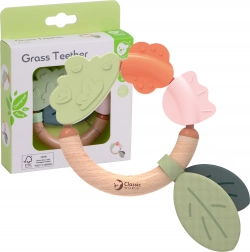 Houten rammelaar en bijtring 2-in-1 Classic World