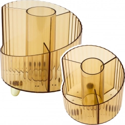 Organizer voor schoolbenodigdheden doorzichtig geel