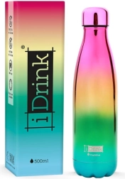 Thermosfles met regenboog metallic effect 500 ml