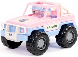 Safari-jeep roze – speelgoed met figuurtjes
