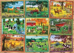 Puzzle COBBLE HILL uitzichten van de boerderij – 1000 stukjes