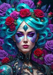 Puzzel Gotische bloemen 1000 stukjes