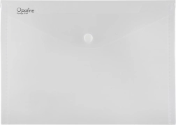 Transparante documentenmap met drukknoop OPALINE, A4