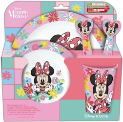 Kunststof kinderservies MINNIE, 5 stuks