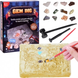 Archeologieset – opgravingen met edelstenen voor kinderen