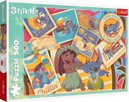 Puzzel Lilo & Stitch: Stempels 500 stukjes