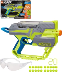 Hasbro Nerf Hyper Fuel-20 blaster met balletjes en beschermbril
