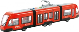 Rode tram op traagheidsmotor 1:16