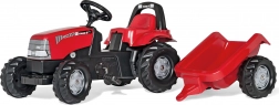 traptractor met aanhanger Rolly Toys CASE 1170 CVX rood