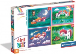 Clementoni puzzel eenhoorns 4-in-1 (12–24 stukjes)