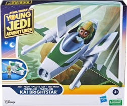 Star Wars Young Jedi Adventures – ruimteschip van Kai Brightstar met figuurtje