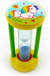 Zandloper voor het meten van de poetstijd – Eenhoorn