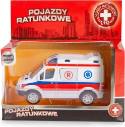 Ambulancemodel MERCEDES-BENZ Sprinter 1:50 met pull-back aandrijving