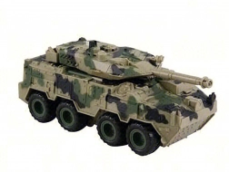 Militair voertuig met vliegwiel en effecten