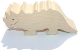 Houten diertje triceratops