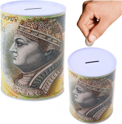 Metalen spaarpot bankbiljet 200 PLN 16×12 cm