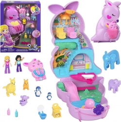 Polly Pocket handtas met kangoeroe – opvouwbare speelset met figuurtjes