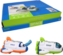 Ruimteraket met openslaande deuren op vliegwiel