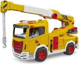 Bruder Roadmax gele kraan voor kinderen