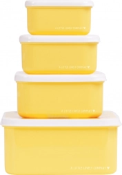 Set van vier snackdoosjes met dierenvriendjes