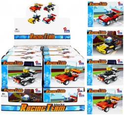 Bouwset raceauto met minifiguur – 4 varianten