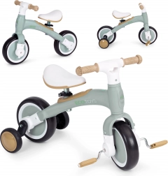 Loopfiets met pedalen en zijwieltjes 3-in-1 ECOTOYS – Groen