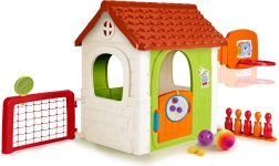 Multifunctioneel FEBER kinderspeelhuis met geïntegreerde spellen 6-in-1