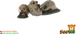 Figuur van een westelijke egel met jongen