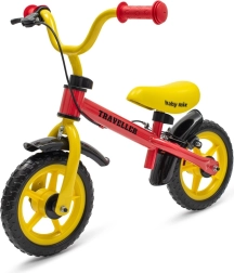 Loopfiets met rem baby mix traveller, rood