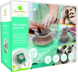 Lovely Box keramiekwerkplaats voor kinderen met draaischijf