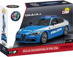 COBI Bouwset Alfa Romeo Giulia Quadrifoglio Polizia 1:35
